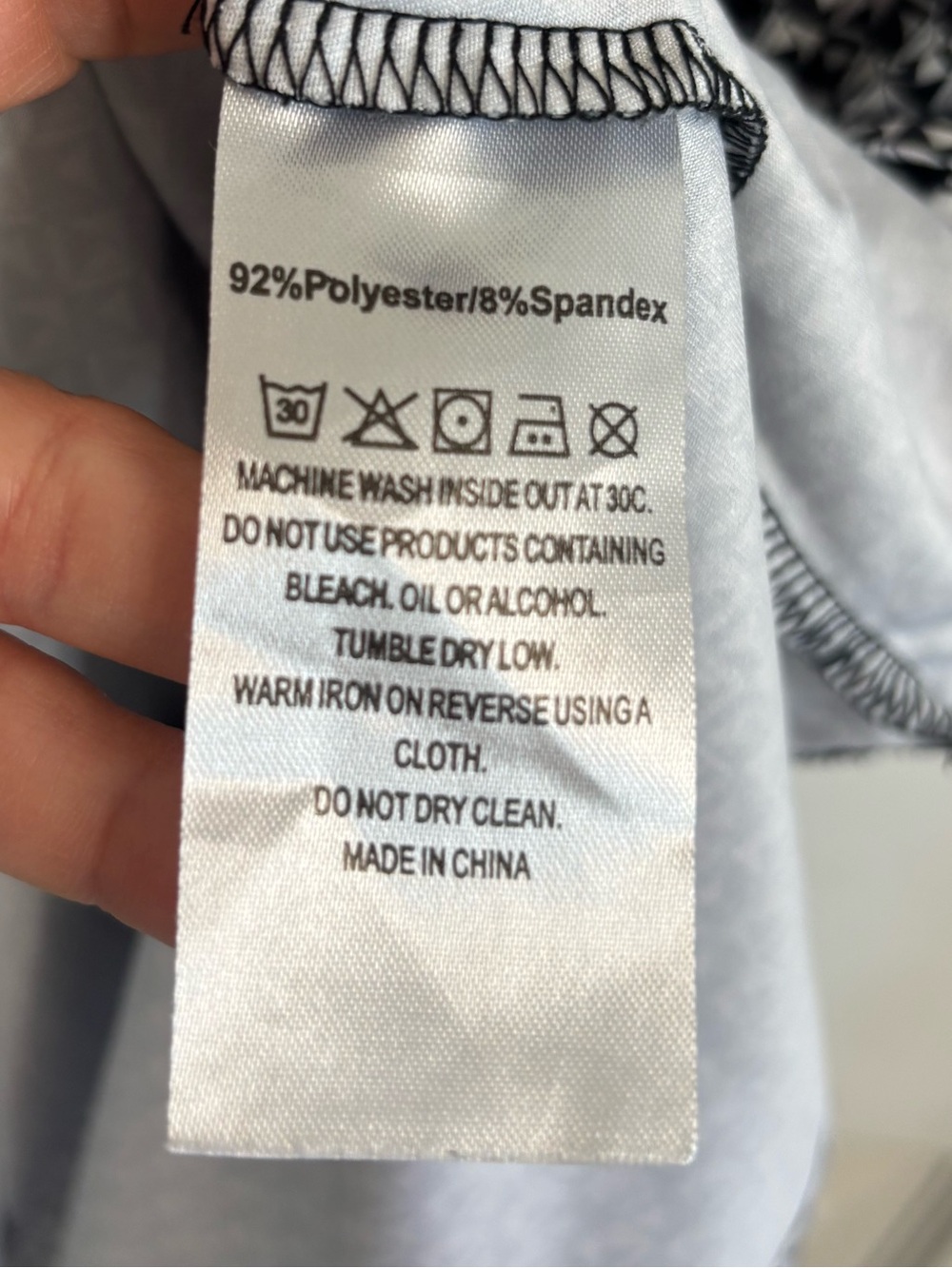 Maelreg Sleeveless Black & White Patterned Mini Polo Dress Large - Picture 7 of 7